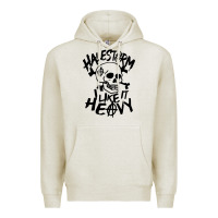Oatmeal Heather Skull I like It Heovy Halestorm Premium Hoodie - artisFamous