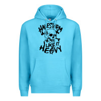 Ocean Blue Skull I like It Heovy Halestorm Premium Hoodie - artisFamous