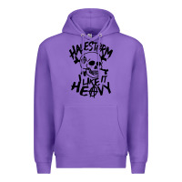 Purple Skull I like It Heovy Halestorm Premium Hoodie - artisFamous