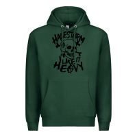 Sports Green Skull I like It Heovy Halestorm Premium Hoodie - artisFamous