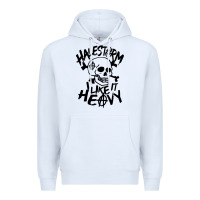 White Skull I like It Heovy Halestorm Premium Hoodie - artisFamous