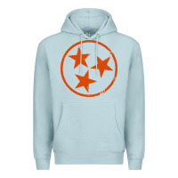 Blue Mist tennessee flag vintage grunge distressed graphic Premium Hoodie - artisFamous