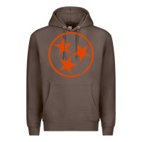 Coffee tennessee flag vintage grunge distressed graphic Premium Hoodie - artisFamous