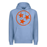 Colony Blue tennessee flag vintage grunge distressed graphic Premium Hoodie - artisFamous