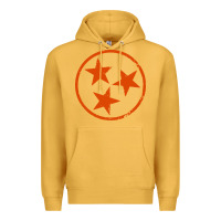 Mustard tennessee flag vintage grunge distressed graphic Premium Hoodie - artisFamous