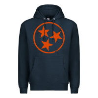 Navy tennessee flag vintage grunge distressed graphic Premium Hoodie - artisFamous