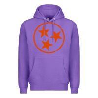 Purple tennessee flag vintage grunge distressed graphic Premium Hoodie - artisFamous