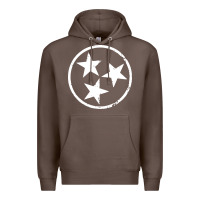 Coffee tennessee flag vintage grunge distressed graphic Premium Hoodie - artisFamous