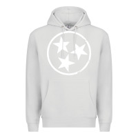 Dove Grey tennessee flag vintage grunge distressed graphic Premium Hoodie - artisFamous