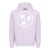 Lilac tennessee flag vintage grunge distressed graphic Premium Hoodie - artisFamous
