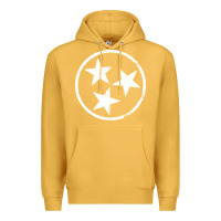 Mustard tennessee flag vintage grunge distressed graphic Premium Hoodie - artisFamous