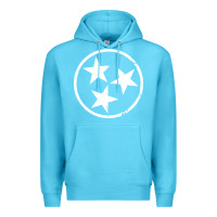 Ocean Blue tennessee flag vintage grunge distressed graphic Premium Hoodie - artisFamous