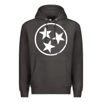 Smoke tennessee flag vintage grunge distressed graphic Premium Hoodie - artisFamous