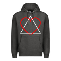 Charcoal Heather the adoption symbol Premium Hoodie - artisFamous