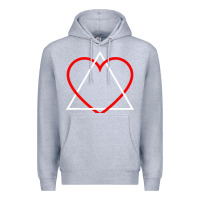 Heather Grey the adoption symbol Premium Hoodie - artisFamous