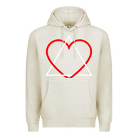 Oatmeal Heather the adoption symbol Premium Hoodie - artisFamous