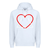White the adoption symbol Premium Hoodie - artisFamous