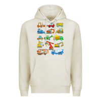 Oatmeal Heather construction excavator shirt for boys girls men and women t shirt Premium Hoodie - artisFamous