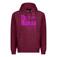 Burgundy the nonna! italy grandmother baby hang toys Premium Hoodie - artisFamous