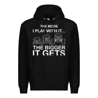 Black cool the more i play with it...the bigger it gets men women t shirt Premium Hoodie - artisFamous