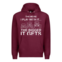Burgundy cool the more i play with it...the bigger it gets men women t shirt Premium Hoodie - artisFamous