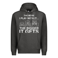 Charcoal Heather cool the more i play with it...the bigger it gets men women t shirt Premium Hoodie - artisFamous