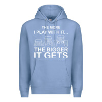 Colony Blue cool the more i play with it...the bigger it gets men women t shirt Premium Hoodie - artisFamous