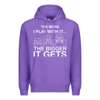 Purple cool the more i play with it...the bigger it gets men women t shirt Premium Hoodie - artisFamous