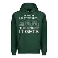 Sports Green cool the more i play with it...the bigger it gets men women t shirt Premium Hoodie - artisFamous