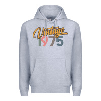Heather Grey retro vintage 1975 women's Premium Hoodie - artisFamous