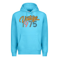 Ocean Blue retro vintage 1975 women's Premium Hoodie - artisFamous