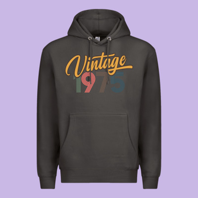 Retro Vintage 1975 Women's Premium Hoodie Designed By Artisfamous
