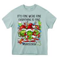 It's Fine We're Fine Everythıng Is Fine! Nursecre Heavy Core Tee | Teevron