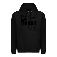 Black The Nonna! Italy Grandmother Baby Hang Toys Premium Hoodie - artisFamous