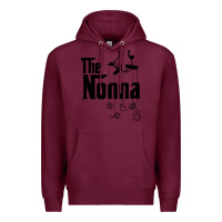 Burgundy The Nonna! Italy Grandmother Baby Hang Toys Premium Hoodie - artisFamous