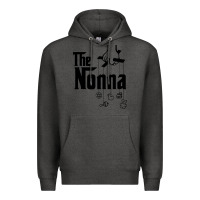 Charcoal Heather The Nonna! Italy Grandmother Baby Hang Toys Premium Hoodie - artisFamous