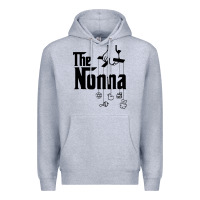 Heather Grey The Nonna! Italy Grandmother Baby Hang Toys Premium Hoodie - artisFamous