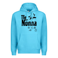Ocean Blue The Nonna! Italy Grandmother Baby Hang Toys Premium Hoodie - artisFamous