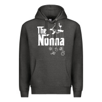 Charcoal Heather The Nonna! Italy Grandmother Baby Hang Toys Premium Hoodie - artisFamous