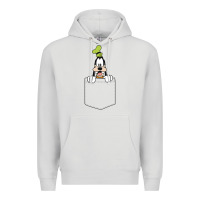 Dove Grey goofy pocket goofy pocket t shirt Premium Hoodie - artisFamous