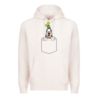 Pale Pink goofy pocket goofy pocket t shirt Premium Hoodie - artisFamous