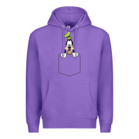 Purple goofy pocket goofy pocket t shirt Premium Hoodie - artisFamous
