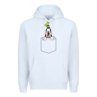 White goofy pocket goofy pocket t shirt Premium Hoodie - artisFamous