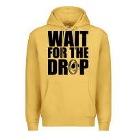 Antique Gold wait for the drop i dubstep bass subwoofer dance music Premium Hoodie - artisFamous