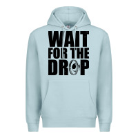 Blue Mist wait for the drop i dubstep bass subwoofer dance music Premium Hoodie - artisFamous