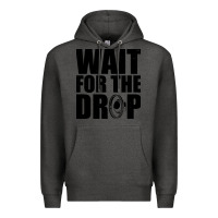 Charcoal Heather wait for the drop i dubstep bass subwoofer dance music Premium Hoodie - artisFamous