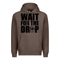 Coffee wait for the drop i dubstep bass subwoofer dance music Premium Hoodie - artisFamous