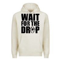 Oatmeal Heather wait for the drop i dubstep bass subwoofer dance music Premium Hoodie - artisFamous