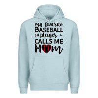 Blue Mist womens my favorite baseball player calls me mom Premium Hoodie - artisFamous