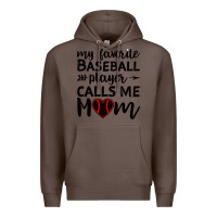 Coffee womens my favorite baseball player calls me mom Premium Hoodie - artisFamous